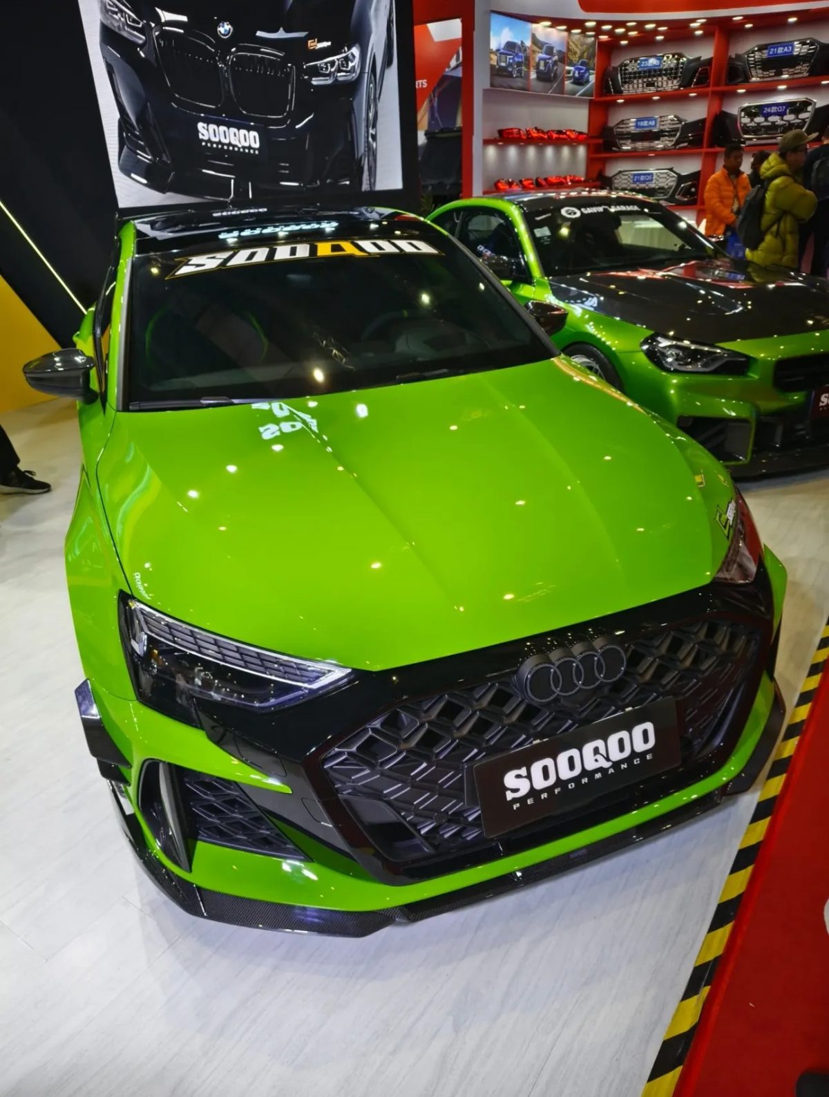 SOOQOO AUDI RS3 8YA V2 乾碳前下巴 | 黑創動力科技